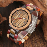 Unique Colorful Wood Watch